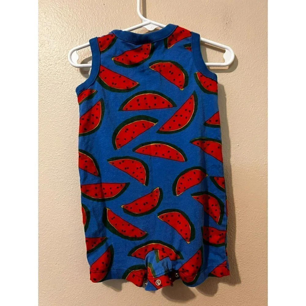 Toddler Boy's Hanna Andersson Watermelon Romper Size 12-18M [EXCELLENT]